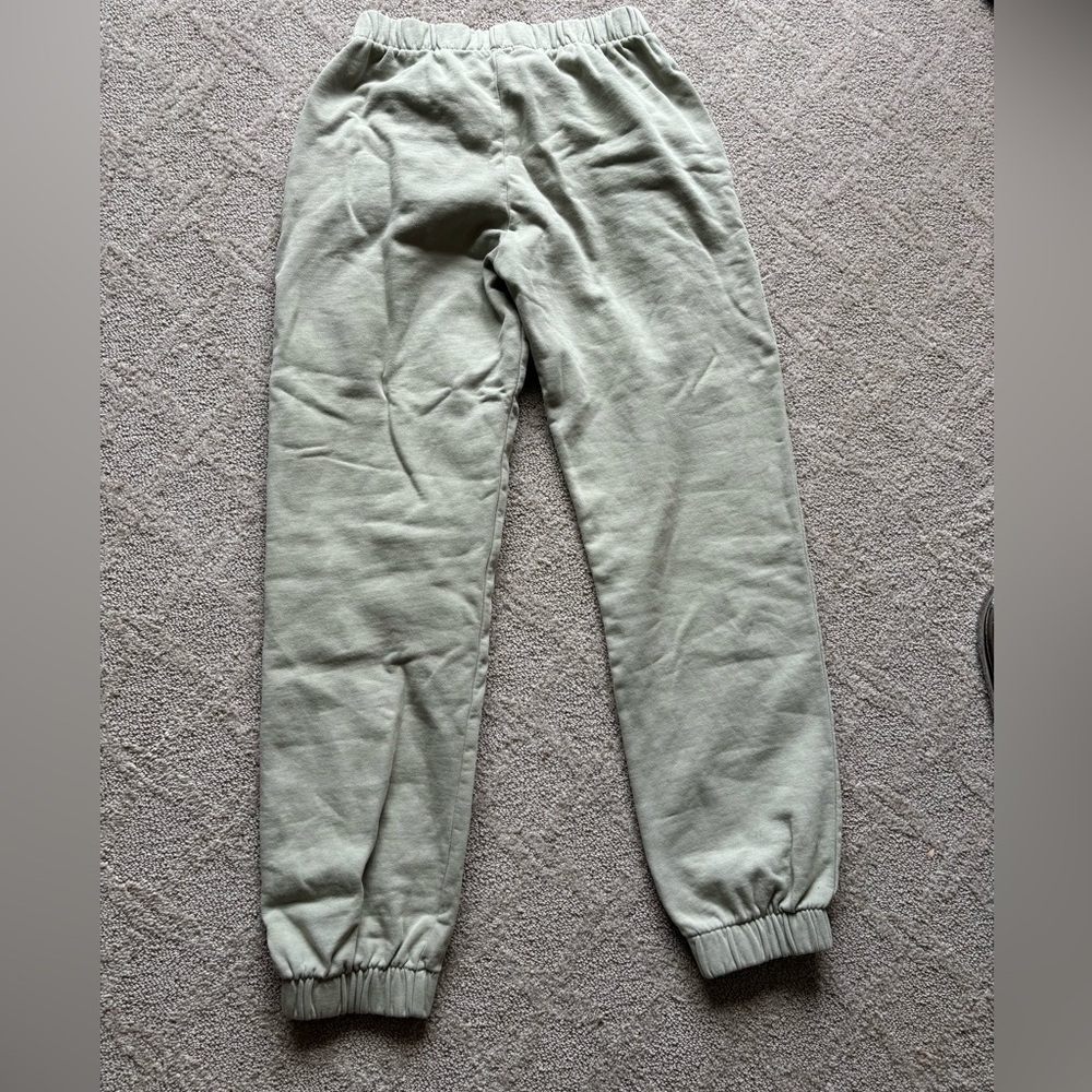 brandy melville light green sweatpants, one size- fits size xs/s